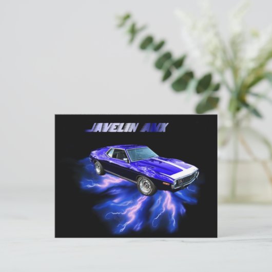 American Motors: Javelin AMX Postkarte (Stehend Vorderseite)