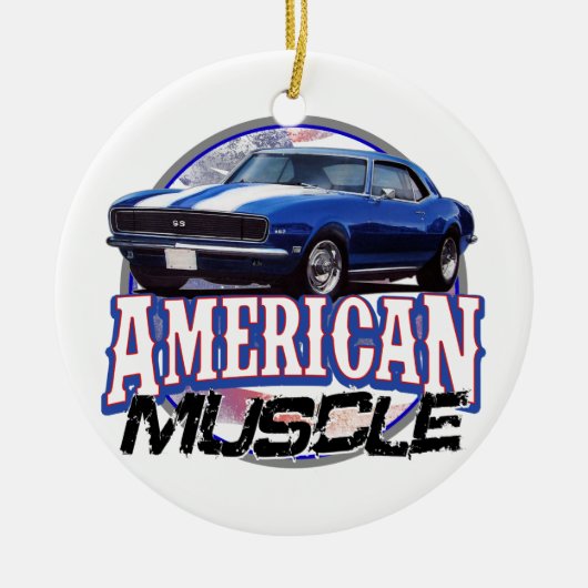 American Muscle Camaro Keramik Ornament (Vorne)