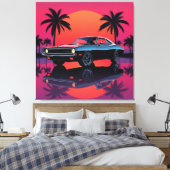 American Muscle Car Leinwand (Insitu (Schlafzimmer))