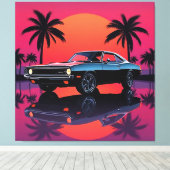 American Muscle Car Leinwand (Insitu (Holzboden))
