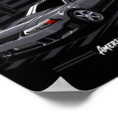 American Muscle Car New Edge Coupe 4.6  Poster (Ecke)
