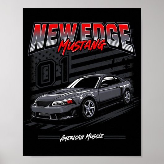 American Muscle Car New Edge Coupe 4.6  Poster (Vorne)