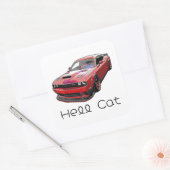 American Muscle Car Quadratischer Aufkleber (Umschlag)