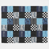 American Muscle Cars Fleece Blanket - Blau (Vorderseite (Horizontal))