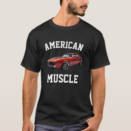 AMERICAN MUSCLE Graphic Design Novelty T-Shirt
