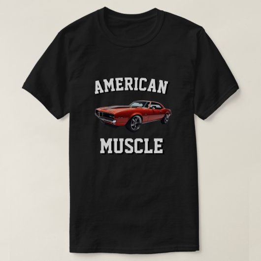 AMERICAN MUSCLE Graphic Design Novelty T-Shirt (Design vorne)