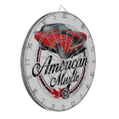 American Muscle Red Camaro Dartscheibe (Vorderseite Links)