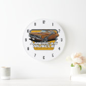 American Muscle Roadrunner Große Wanduhr (Zuhause)