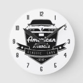 American Muscle Trans Am Runde Wanduhr (Vorderseite)