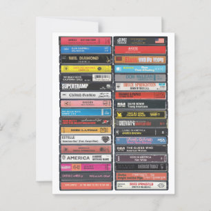 American Music - USA Anthems Cassette Print Postkarte