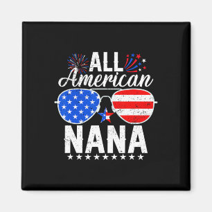 American Nana Funny 4. Juli Familie Matching 1 Magnet