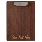 American Nautical Yacht Flag Wet Mahogany Klemmbrett (Vorderseite)