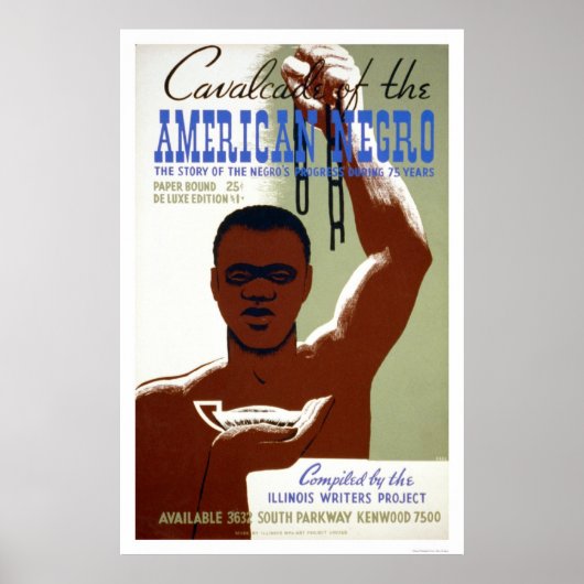 American Negro Story 1940 WPA Poster (Vorne)