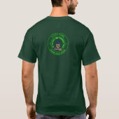 American New York St Patricks Day T-Shirt (Rückseite)