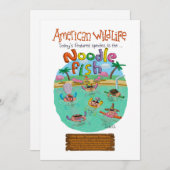 American Noodle Fish Feiertagskarte (Vorne/Hinten)