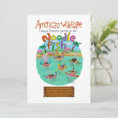 American Noodle Fish Feiertagskarte (Stehend Vorderseite)