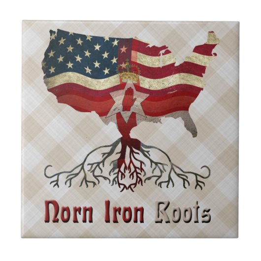 American Northern Ireland Herkunft Tile Fliese (Vorderseite)