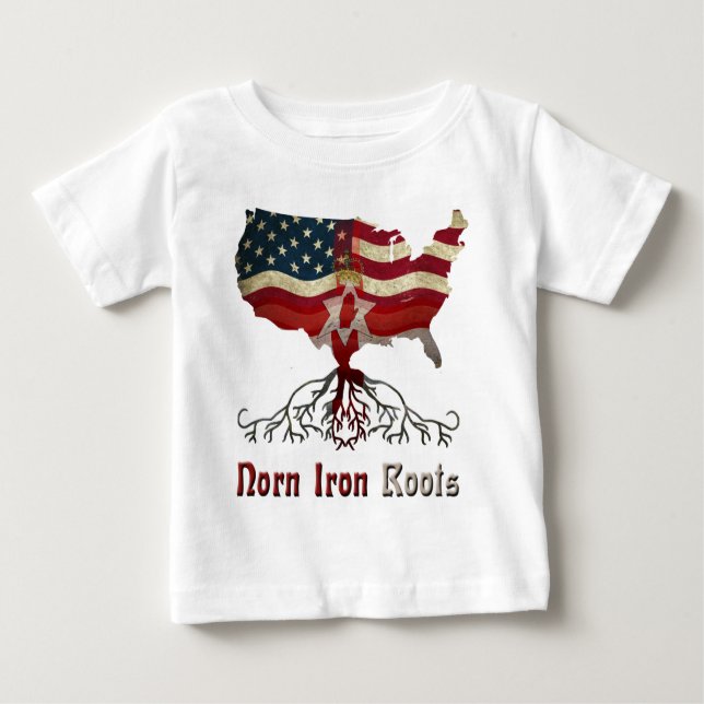 American Northern Irish Roots Baby T-shirt (Vorderseite)