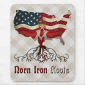 American Northern Irish Roots Mousemat Mousepad (Vorne)