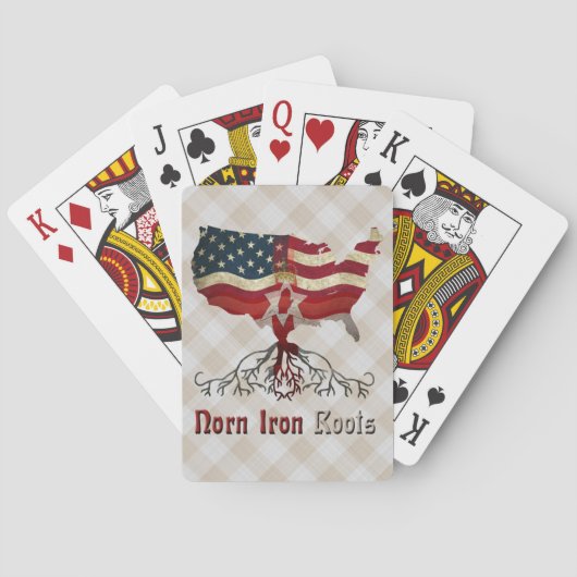American Northern Irish Roots Playing Cards Spielkarten (Rückseite)