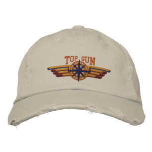 American Northern Star Compass Pilot Wings Bestickte Baseballkappe