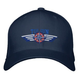 American Northern Star Compass Pilot Wings Bestickte Kappe