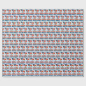 American Norweger Roots Gift Wrap Geschenkpapier (Flach)