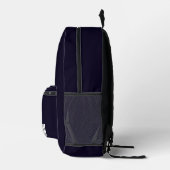American Nostalgia | Classic Minimal Blue Design Bedruckter Rucksack (Rechts)