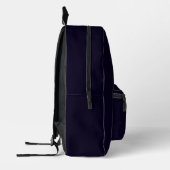 American Nostalgia | Classic Minimal Blue Design Bedruckter Rucksack (Links)