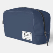 American Nostalgia Classic Simple Minimal Blue Waschbeutel (Rechte Ecke)