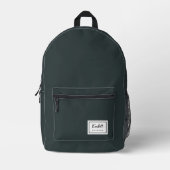 American Nostalgia Classic Simple Minimal Green Bedruckter Rucksack (Vorderseite)