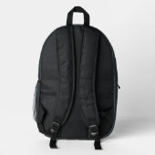 American Nostalgia Classic Simple Minimal Green Bedruckter Rucksack (Rückseite)