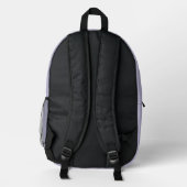 American Nostalgia Classic Simple Minimal Lilac Bedruckter Rucksack (Rückseite)