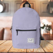 American Nostalgia Classic Simple Minimal Lilac Bedruckter Rucksack