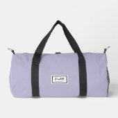 American Nostalgia Classic Simple Minimal Lilac Duffle Bag