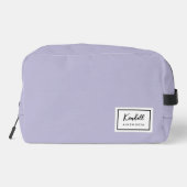 American Nostalgia Classic Simple Minimal Lilac Waschbeutel (Rückseite)