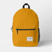 American Nostalgia Classic Simple Minimal Mustard Bedruckter Rucksack (Vorderseite)