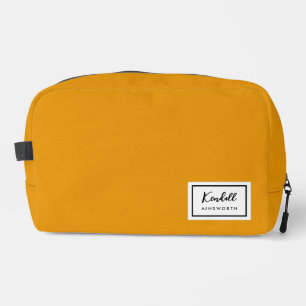 American Nostalgia Classic Simple Minimal Mustard Waschbeutel