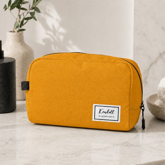 American Nostalgia Classic Simple Minimal Mustard Waschbeutel