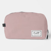 American Nostalgia Classic Simple Minimal Pink Waschbeutel (Vorderseite)