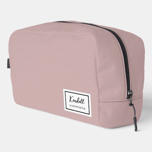 American Nostalgia Classic Simple Minimal Pink Waschbeutel (Rechte Ecke)