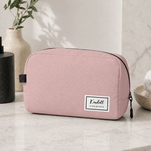 American Nostalgia Classic Simple Minimal Pink Waschbeutel