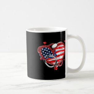 American Nurse 4. Juli Patriotic USA Flag Nurs Kaffeetasse