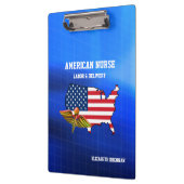 American Nurse | Arbeit & Lieferung Patriotisches Klemmbrett (Links)