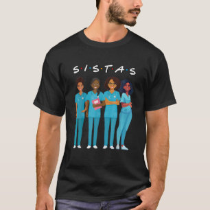 American Nurse Black Sistas Queen Melanin T-Shirt