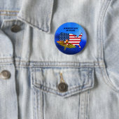 American Nurse. Patriotisch Button (Beispiel)