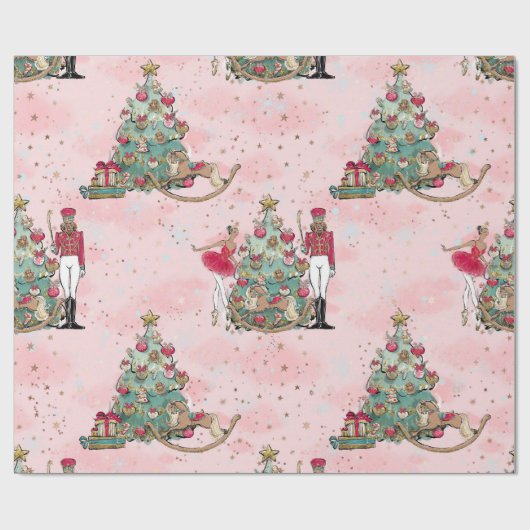 American Nutcracker Ballet Dance Geschenkpapier (Flach)