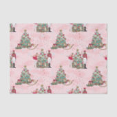 American Nutcracker Ballet Pink Weihnachten Seidenpapier (Vorderseite)