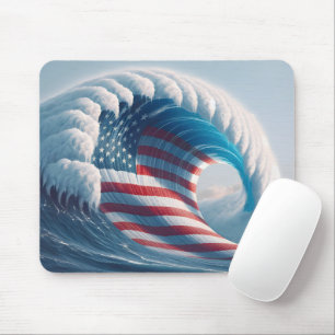 American Ocean Wave Mousepad