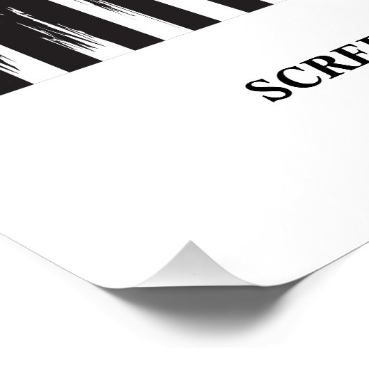 American Omen In Black Poster (Ecke)